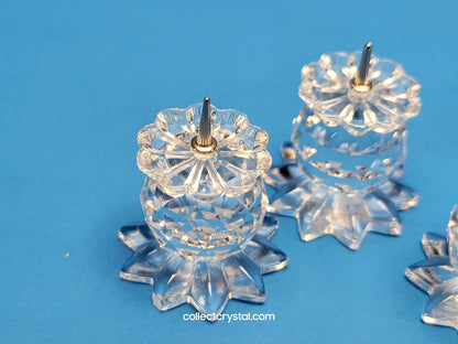 Giftware 131 CANDLEHOLDERS – SET OF 6 WITH POINTED BASES 010042