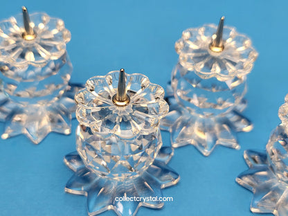 Giftware 131 CANDLEHOLDERS – SET OF 6 WITH POINTED BASES 010042