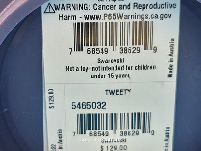 Looney Tunes TWEETY Bird Crystal Figurine 5465032 Mint in Box