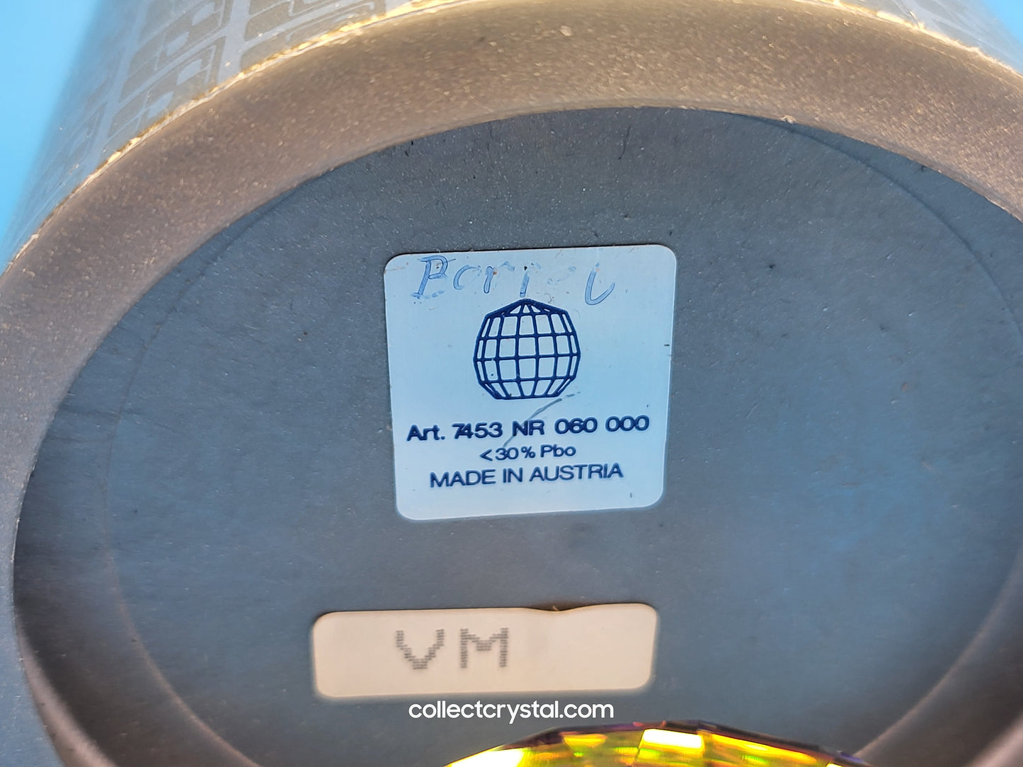 PAPERWEIGHT – BARREL / GRANATE / REVOLUTION – VITRAIL MEDIUM (VM) 011278