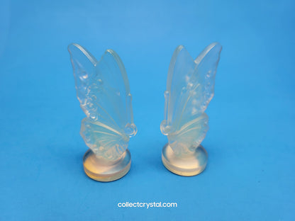 Sabino Paris Opalescent Crystal Large Butterfly Closed Wings 6"
