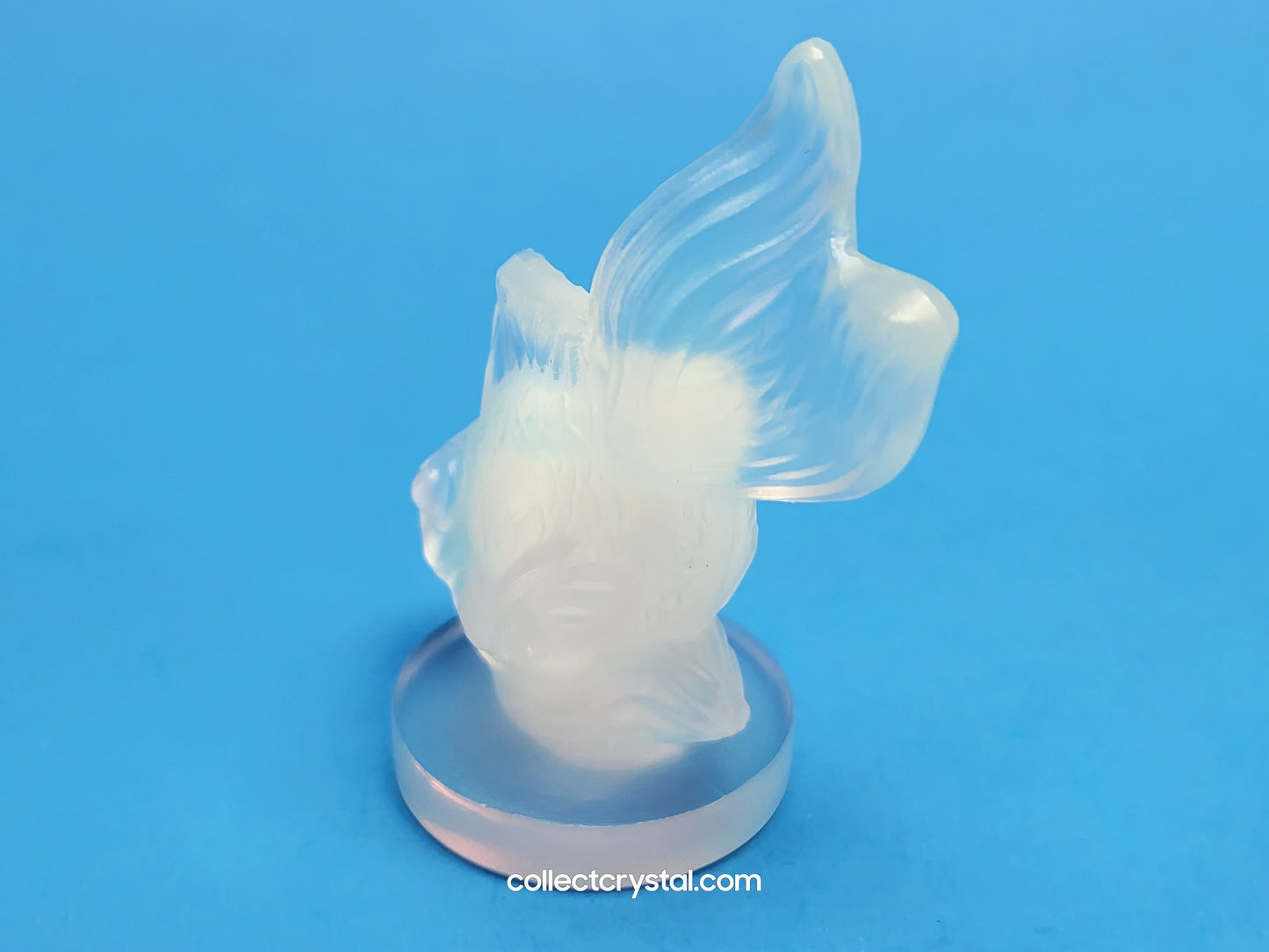 Sabino Opalescent “ Queue De Voile” Art Glass Gold Fish Figurine