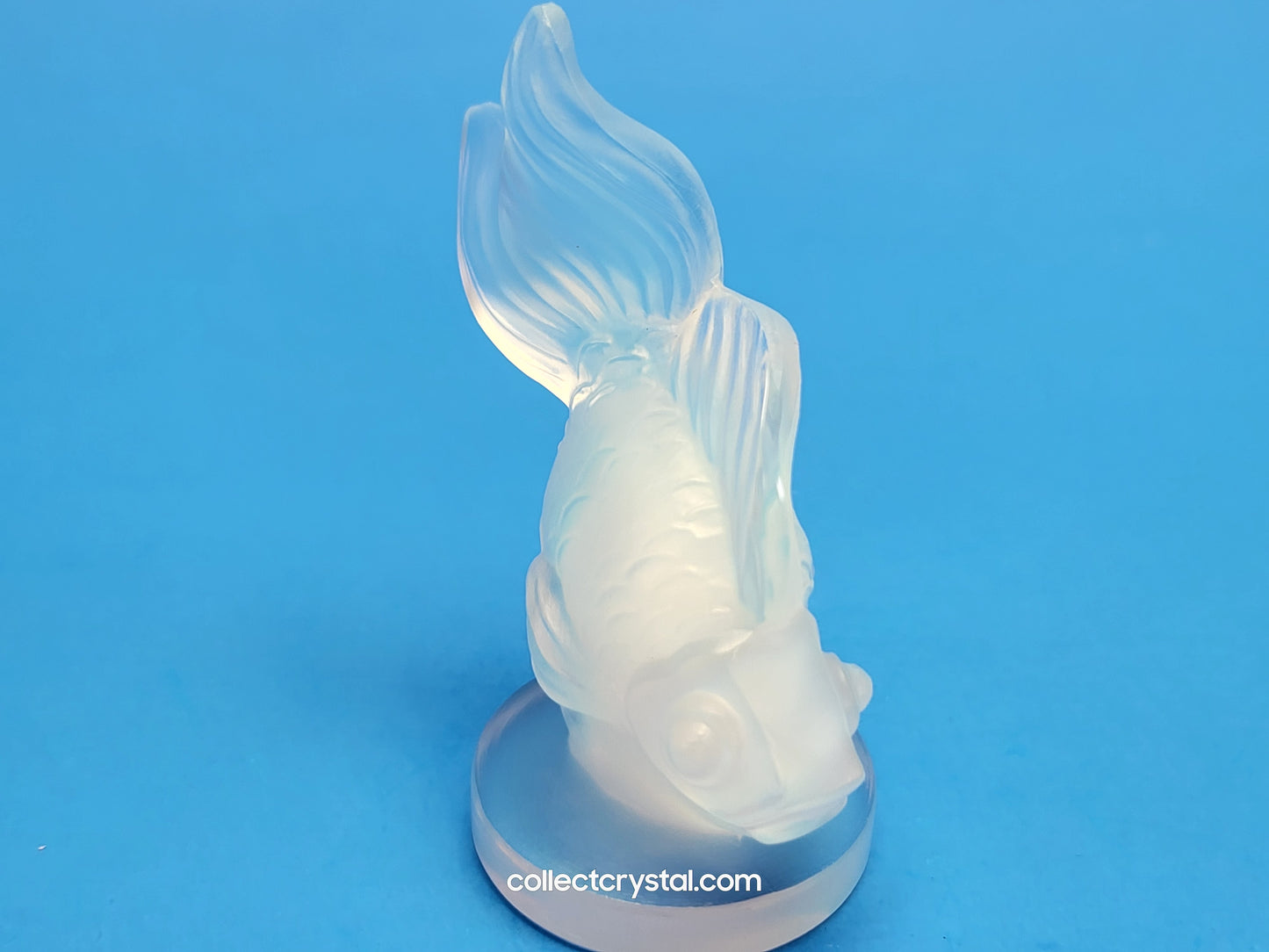 Sabino Opalescent “ Queue De Voile” Art Glass Gold Fish Figurine