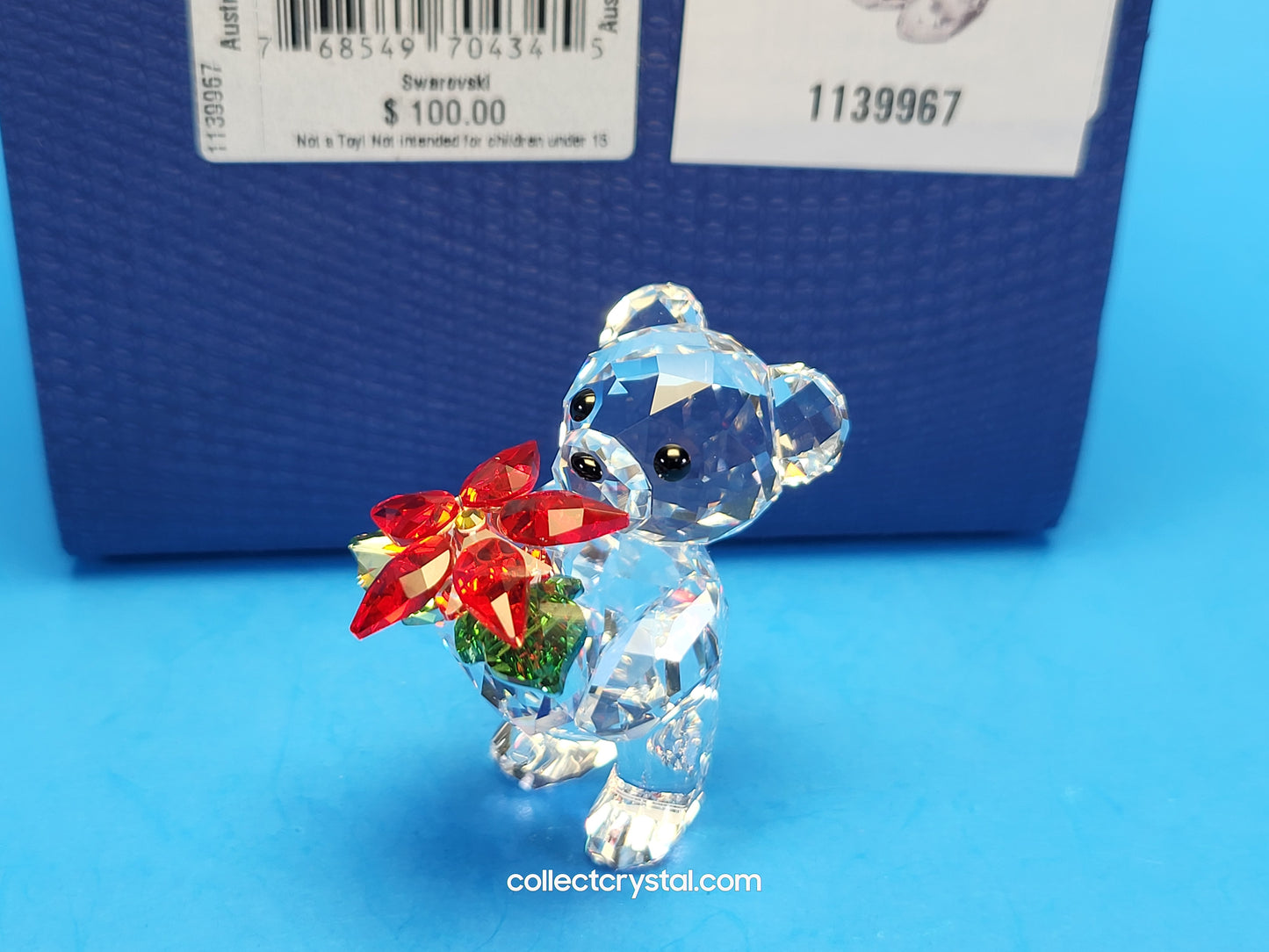 Kris Bear Poinsettia 2012 # 1139967 Christmas Retired Rare in Box