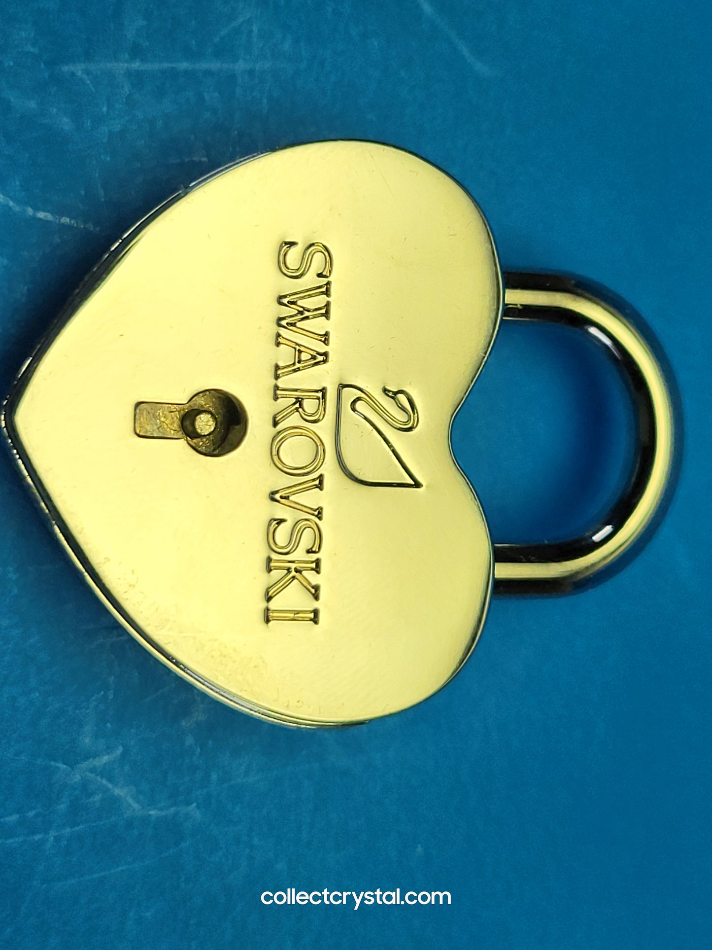 Chrome lock and key to my hear gift box