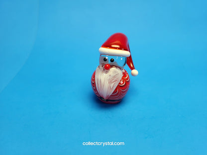 Santa Claus Hand blown glass 5 inches figurine