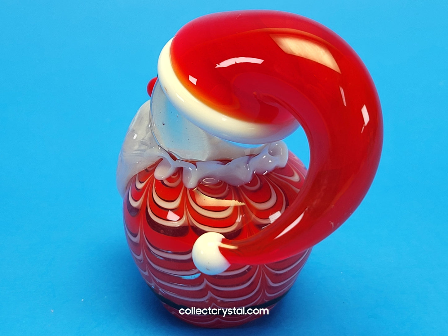 Santa Claus Hand blown glass 5 inches figurine