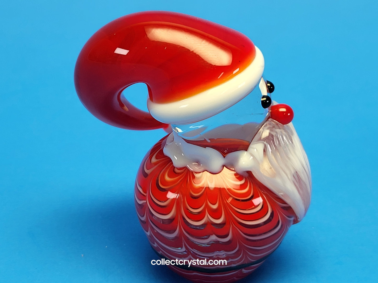 Santa Claus Hand blown glass 5 inches figurine