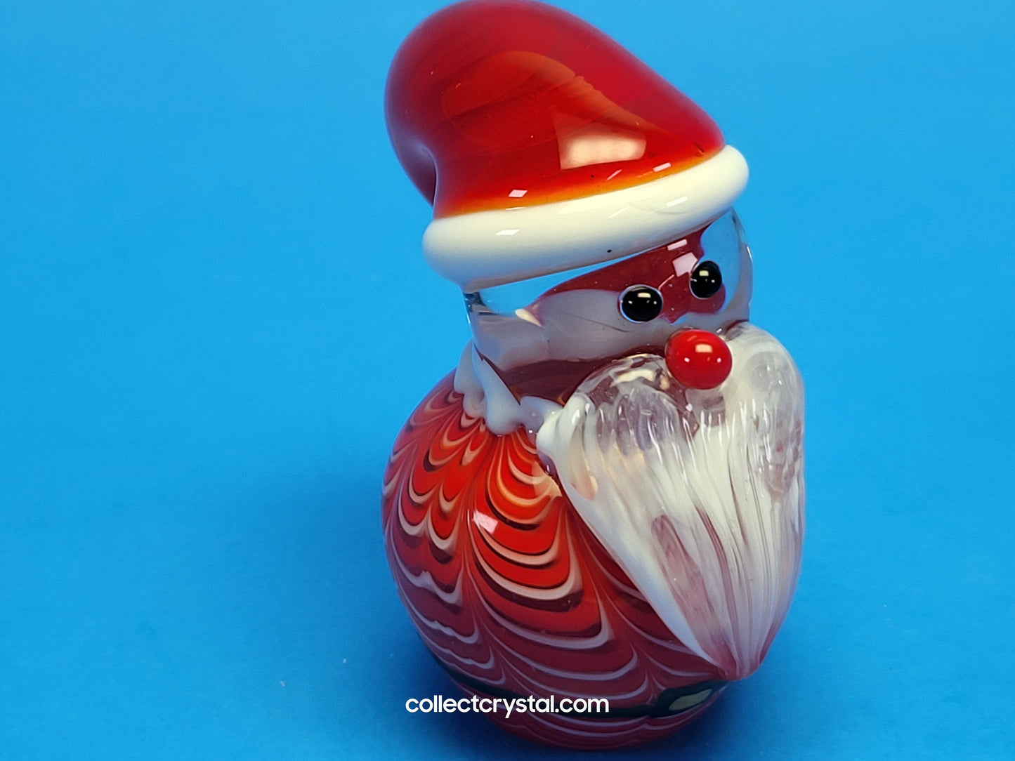 Santa Claus Hand blown glass 5 inches figurine