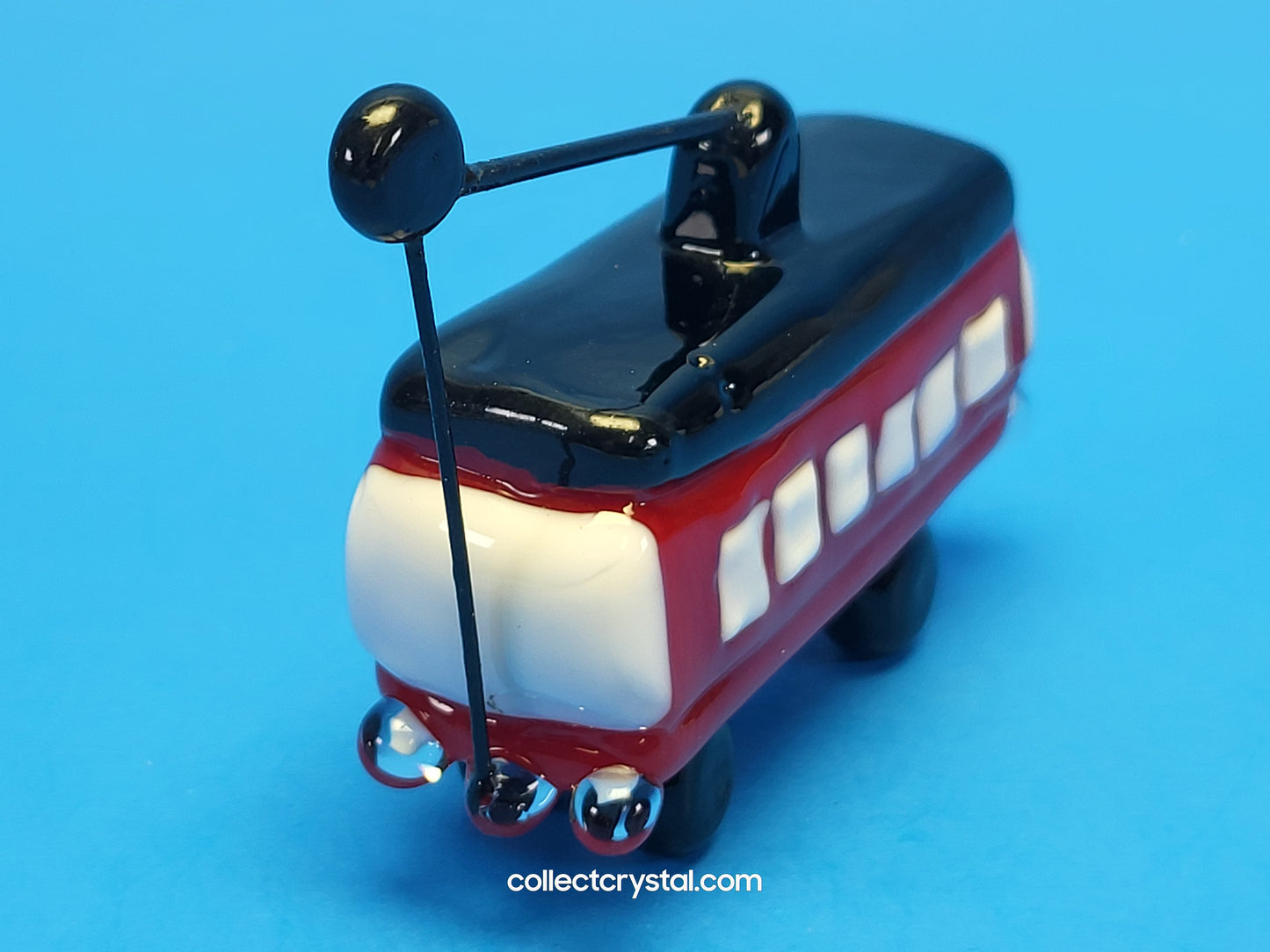 Cable Car Tolly in Hand blown glass 5 inches figurine