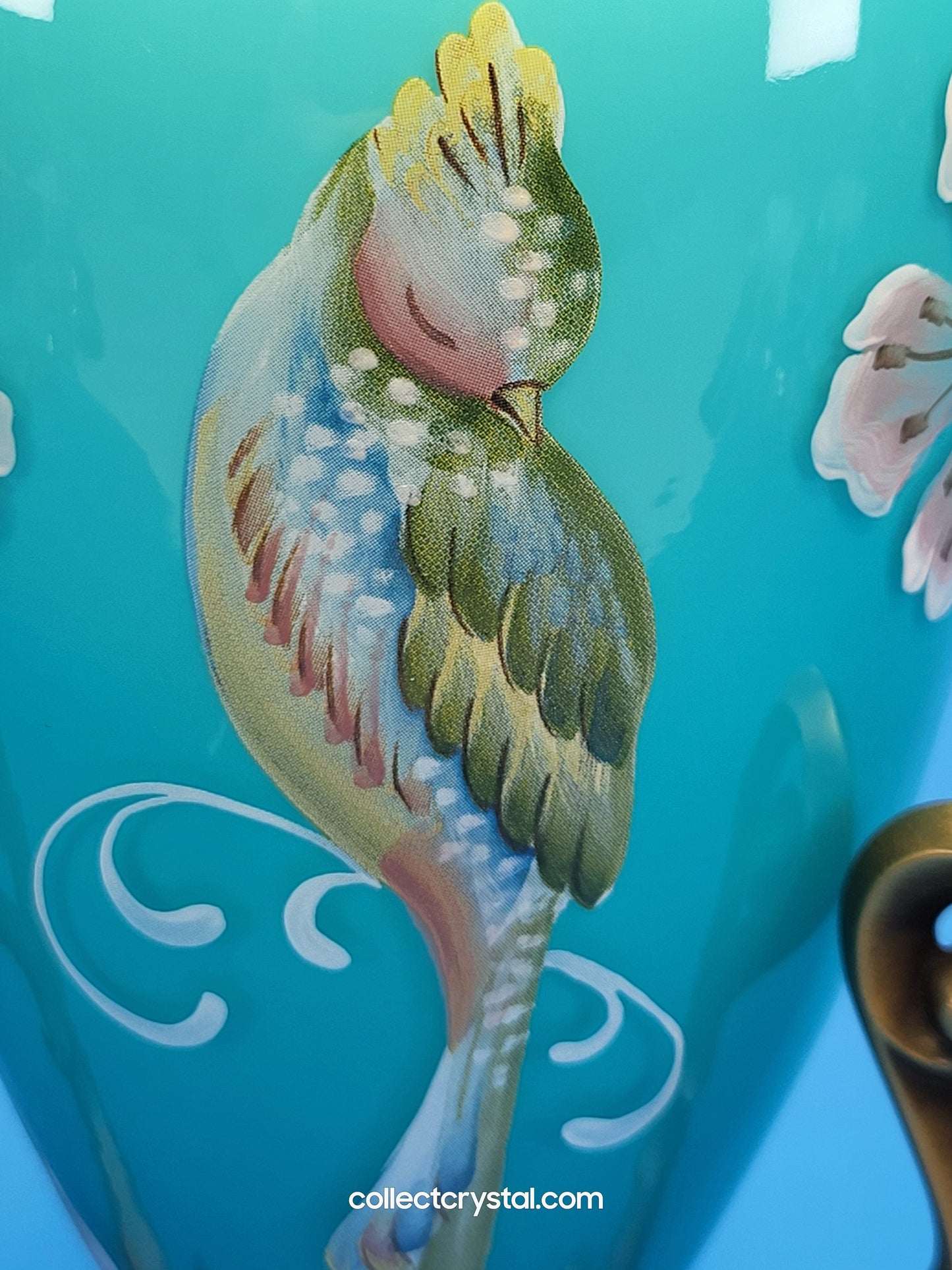 Fenton Landmark Collection Blue Glass Vase Amphora LE  7291/8800 Signed M. Kibbe