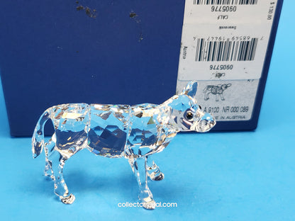 Swarovski Mother Cow # 905775 Farm Animal & Baby Cow Calf # 90576 Set of 2