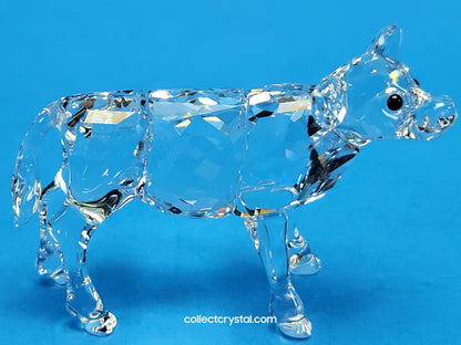 Swarovski Mother Cow # 905775 Farm Animal & Baby Cow Calf # 90576 Set of 2