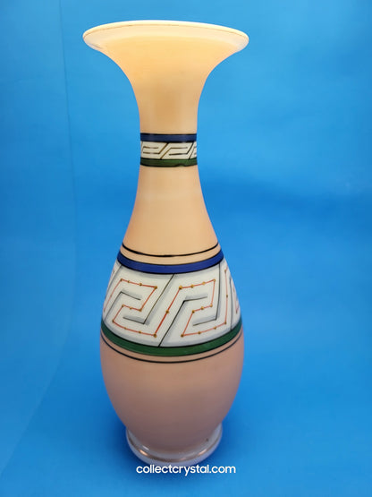 Victorian Glass Aztec design glass