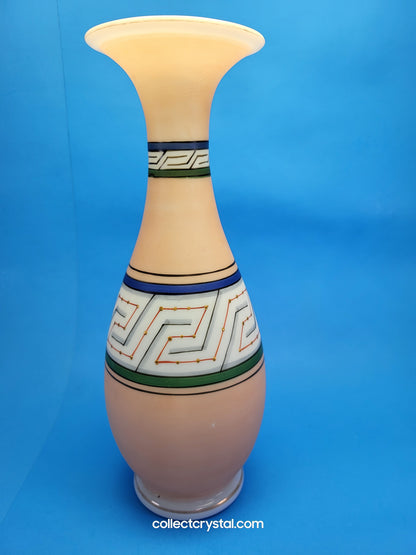 Victorian Glass Aztec design glass