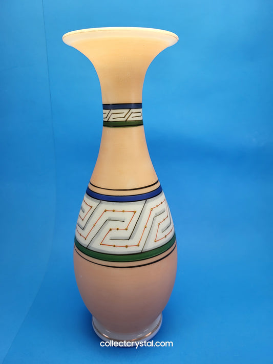 Victorian Glass Aztec design glass