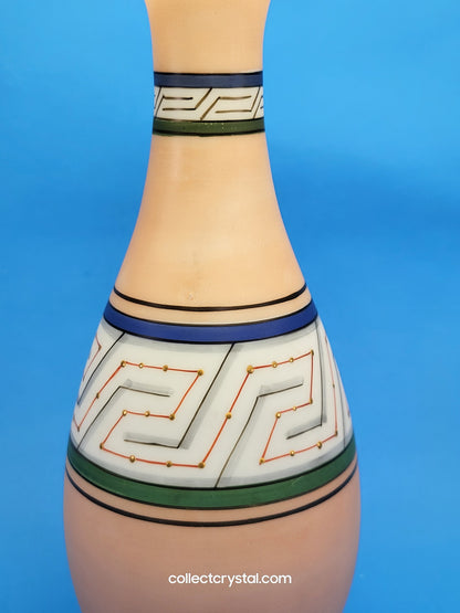 Victorian Glass Aztec design glass