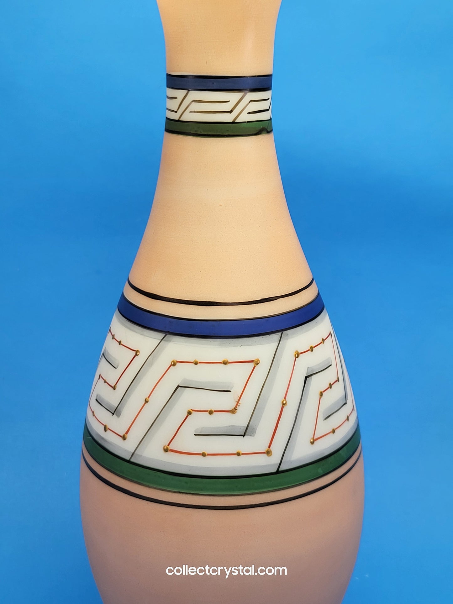 Victorian Glass Aztec design glass