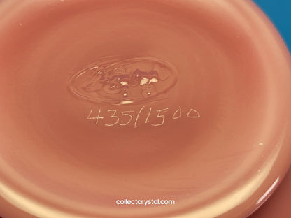 Fenton Connoisseur Series Rose Quartz Sand Carved Mary Gregory Vase LE 435 / 1500