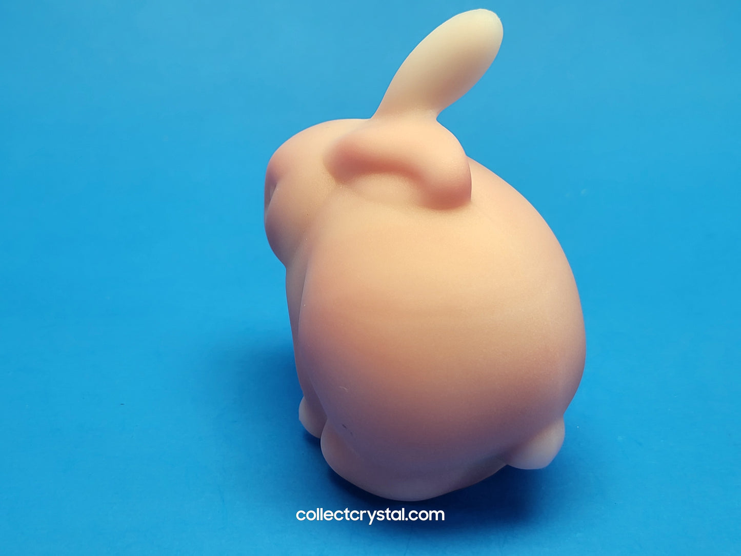 FENTON GLASS PINK ROSELINE CHUBBY BUNNY RABBIT FIGURINE