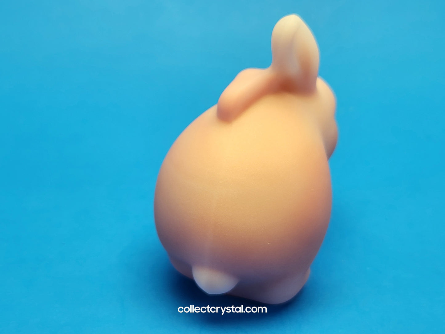 FENTON GLASS PINK ROSELINE CHUBBY BUNNY RABBIT FIGURINE