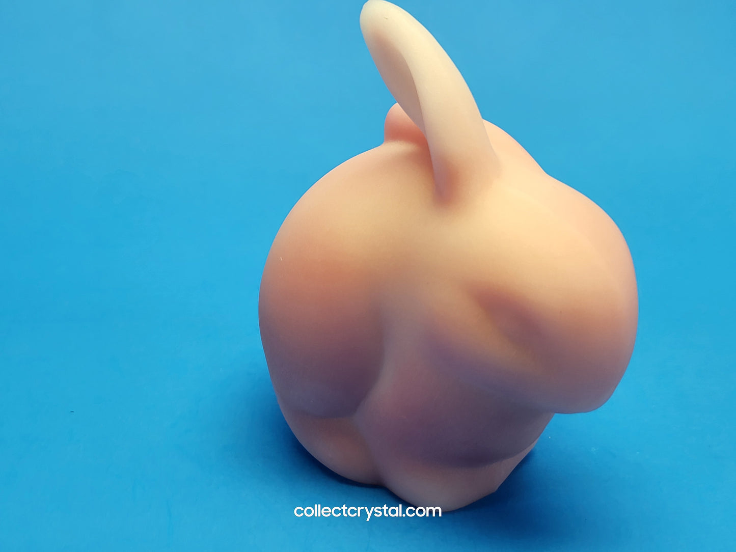 FENTON GLASS PINK ROSELINE CHUBBY BUNNY RABBIT FIGURINE