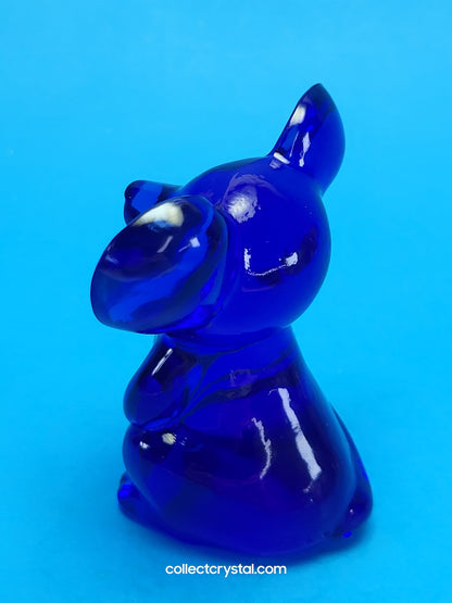 Fenton Glass Cobalt Blue Mouse Figurine