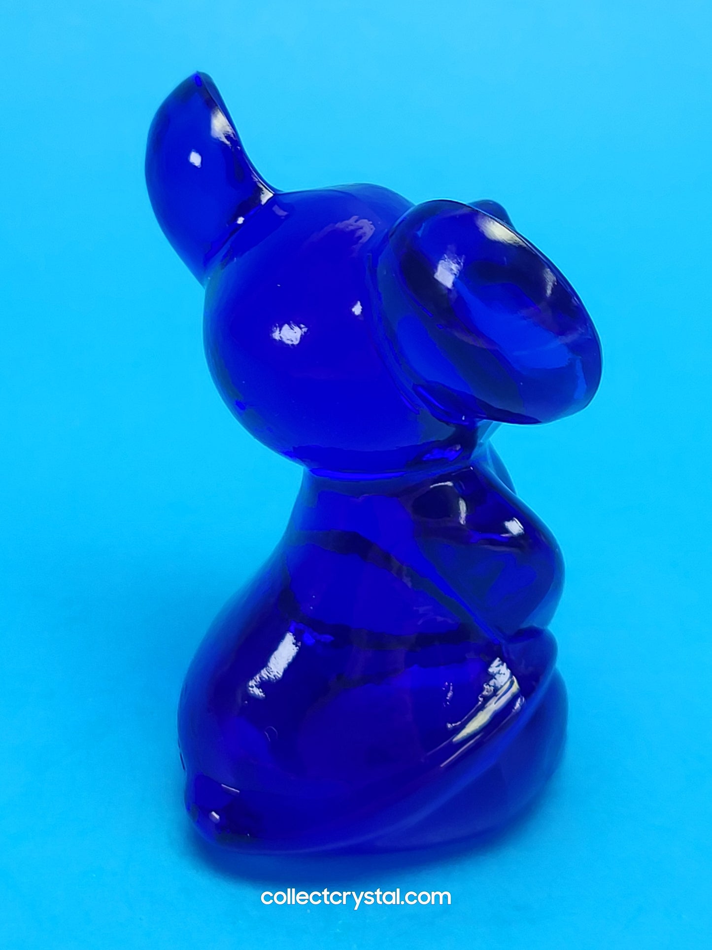 Fenton Glass Cobalt Blue Mouse Figurine