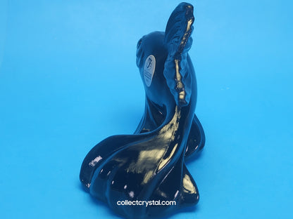 Fenton Black Koi Fish Under the Sea Marine Life # 5276 HK