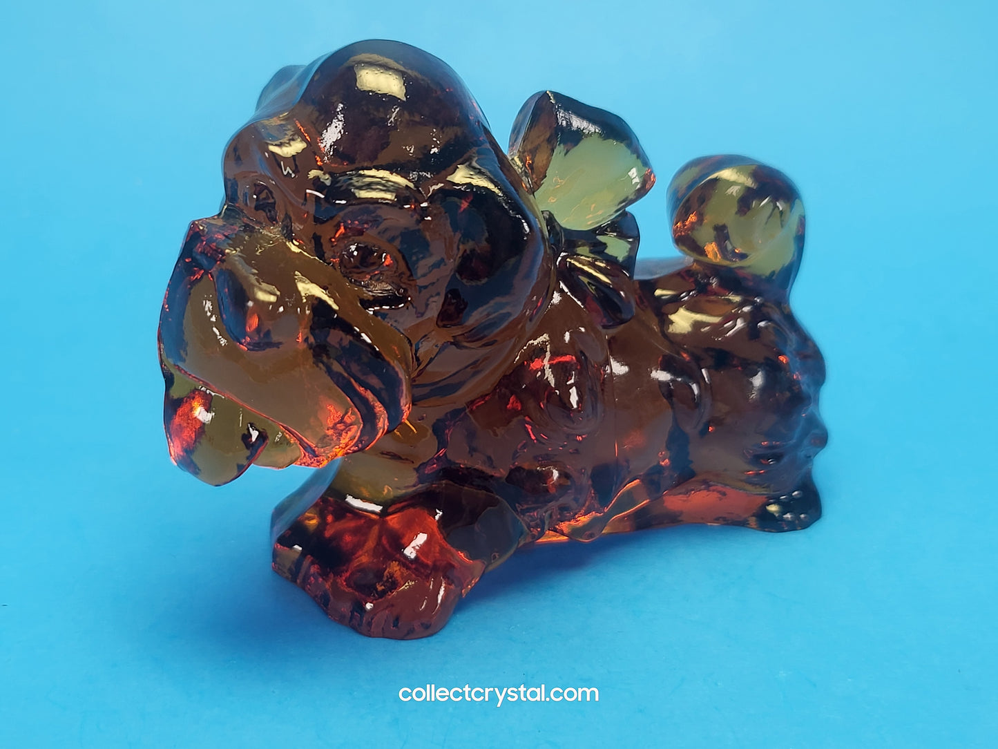 Boyd Parlour Pup Terrier Brown Glass