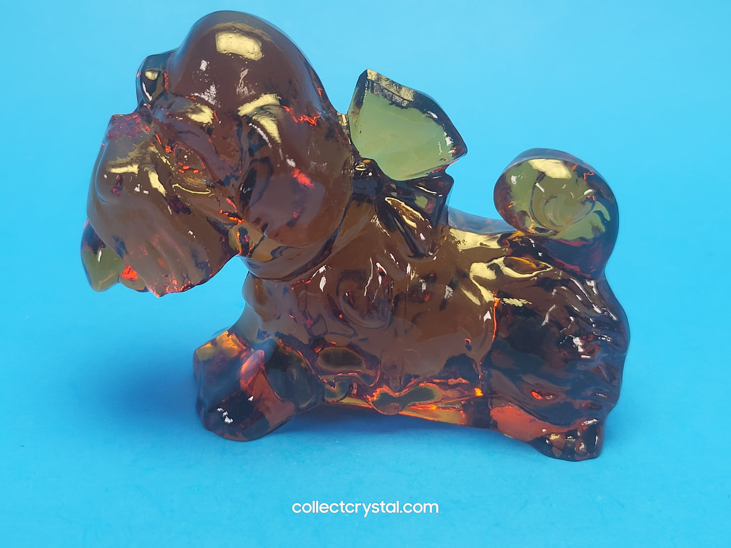 Boyd Parlour Pup Terrier Brown Glass