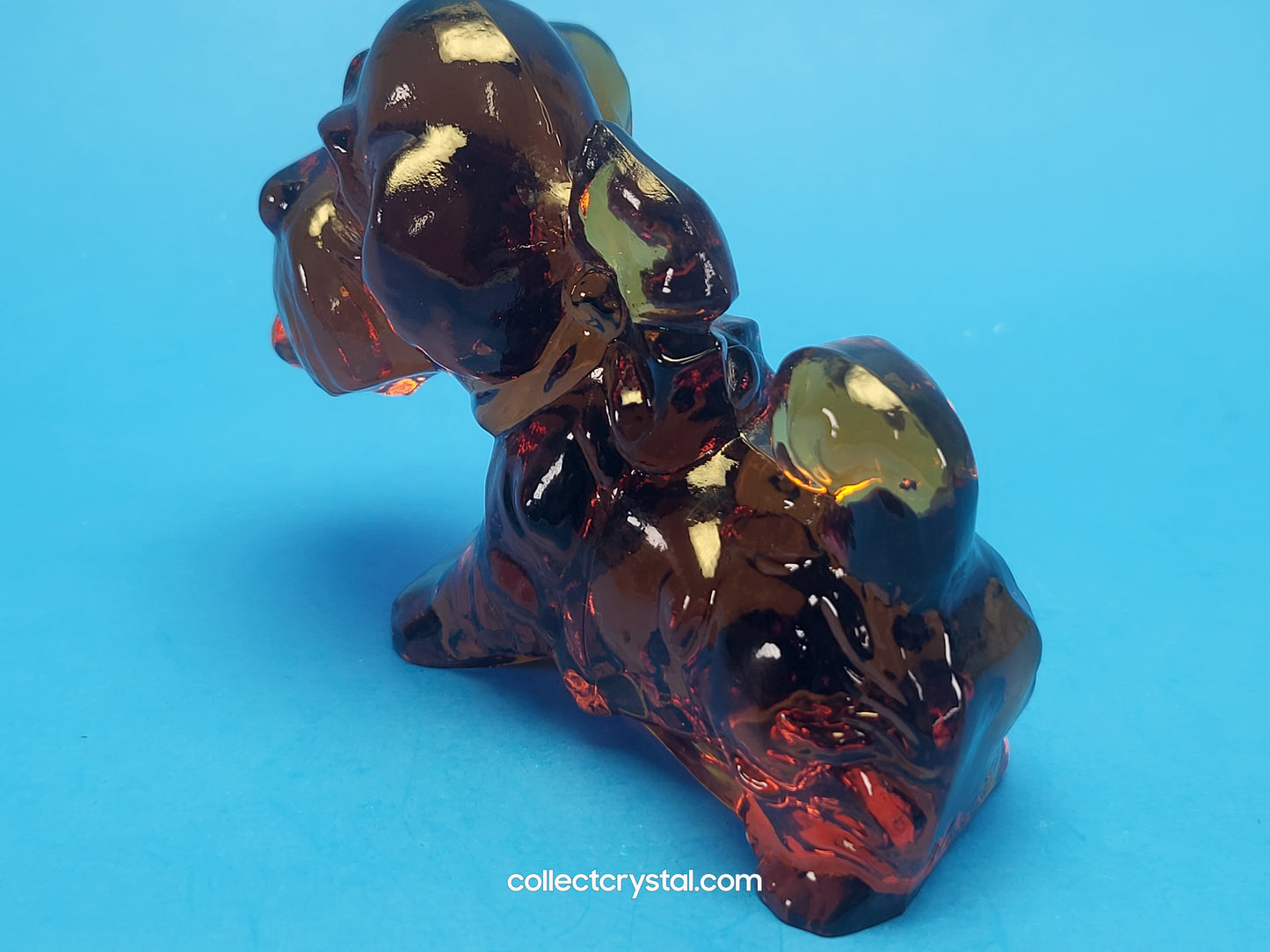 Boyd Parlour Pup Terrier Brown Glass