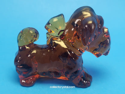 Boyd Parlour Pup Terrier Brown Glass