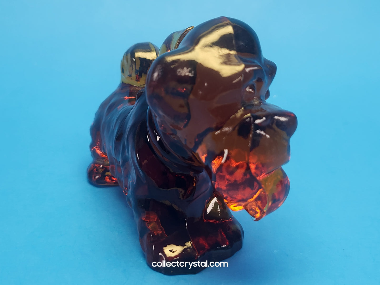 Boyd Parlour Pup Terrier Brown Glass