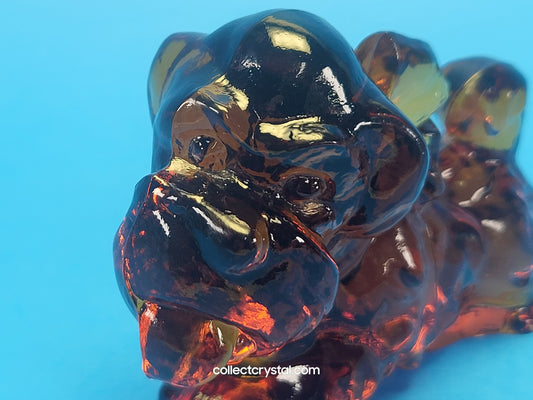 Boyd Parlour Pup Terrier Brown Glass