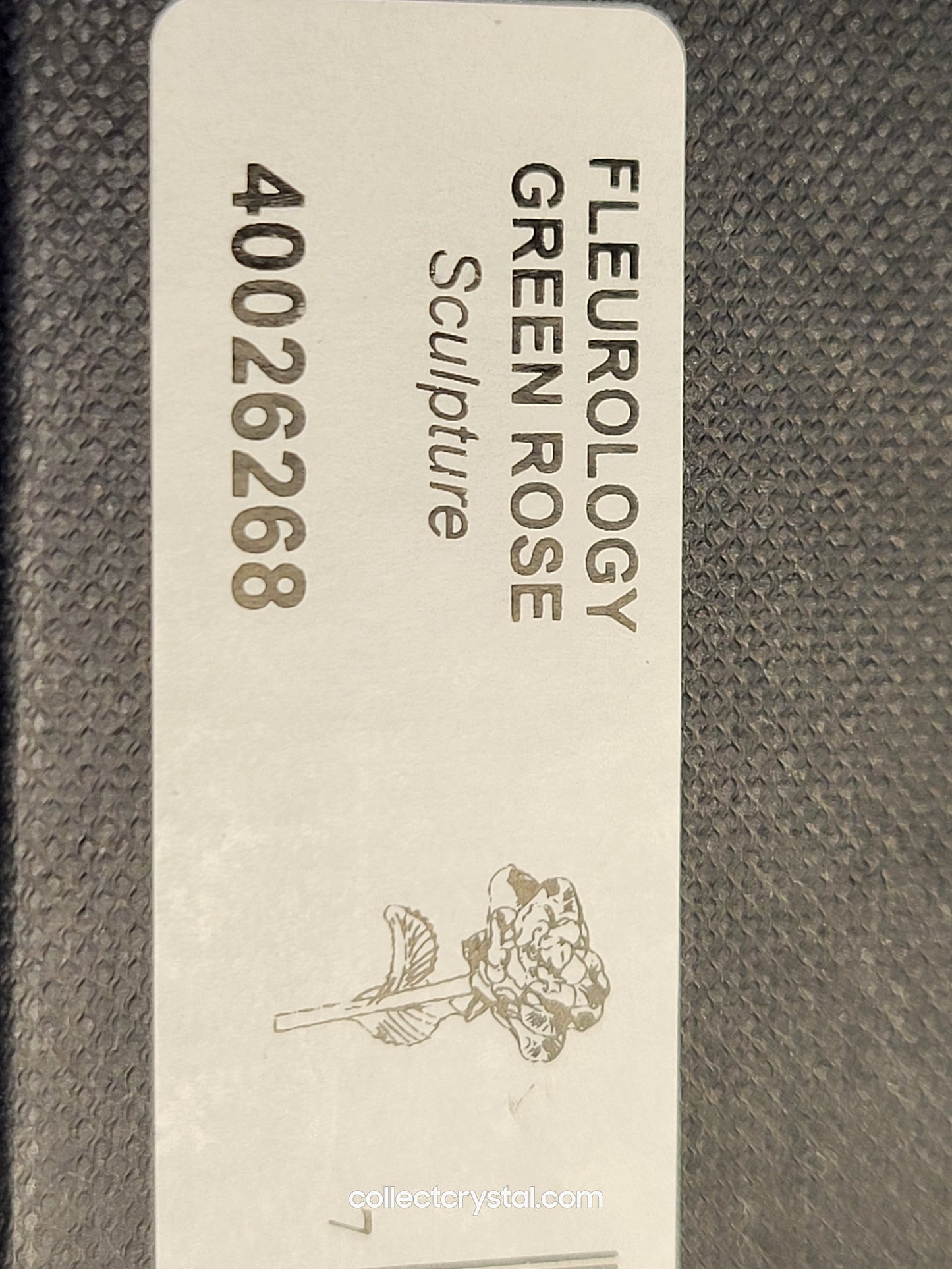 Waterford Crystal FLEUROLOGY 2021 Green Rose 14 1/2" mint in Box # 40026268