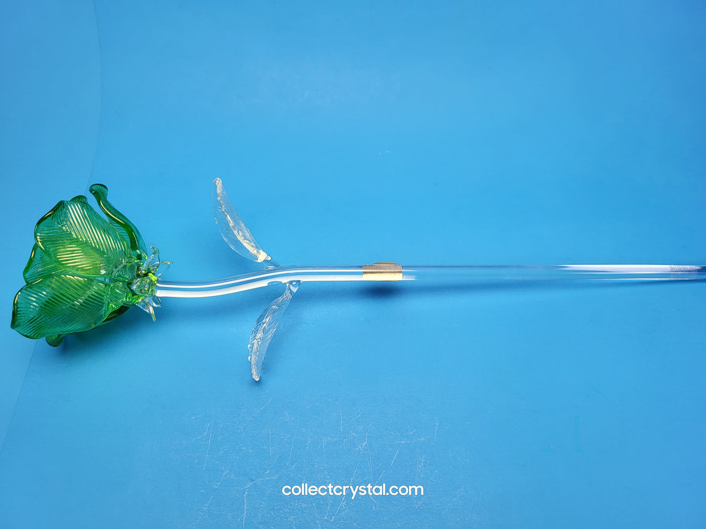 Waterford Crystal FLEUROLOGY 2021 Green Rose 14 1/2" mint in Box # 40026268