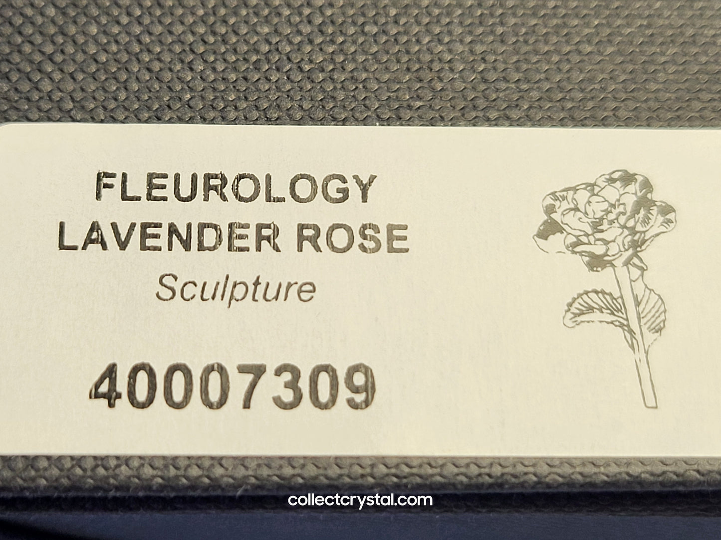Waterford Crystal FLEUROLOGY 2013 Lavender Rose 14 1/2" mint in Box # 40007309
