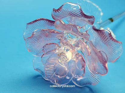 Waterford Crystal FLEUROLOGY 2013 Lavender Rose 14 1/2" mint in Box # 40007309