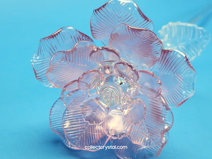 Waterford Crystal FLEUROLOGY 2013 Lavender Rose 14 1/2" mint in Box # 40007309