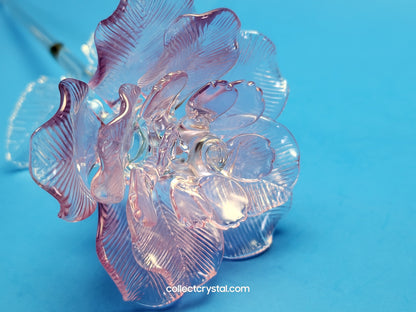 Waterford Crystal FLEUROLOGY 2013 Lavender Rose 14 1/2" mint in Box # 40007309