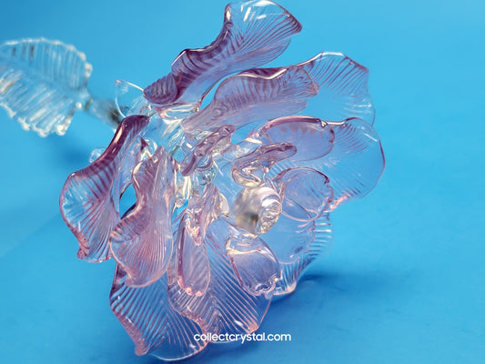 Waterford Crystal FLEUROLOGY 2013 Lavender Rose 14 1/2" mint in Box # 40007309