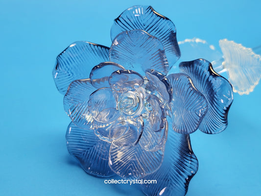 Waterford Crystal FLEUROLOGY 2013 Blue Rose 14 1/2" mint in Box # 40034765