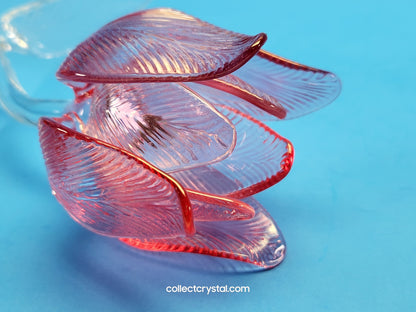 WATERFORD Crystal FLEUROLOGY 15" 2020 PINK TULIP - Sculptured Flower - # 1056562