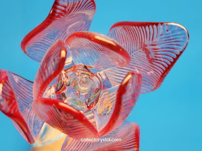 WATERFORD Crystal FLEUROLOGY 15" 2020 PINK TULIP - Sculptured Flower - # 1056562