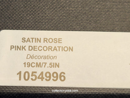 Waterford 2021 Fleurology small pink 8" long stem rose Flower # 1054996