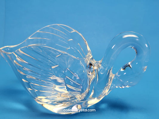 Cristal D’Arques Durand Animals ~ Crystal Clear Swan Open Bowl, Figurine