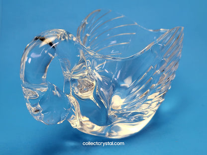 Cristal D’Arques Durand Animals ~ Crystal Clear Swan Open Bowl, Figurine
