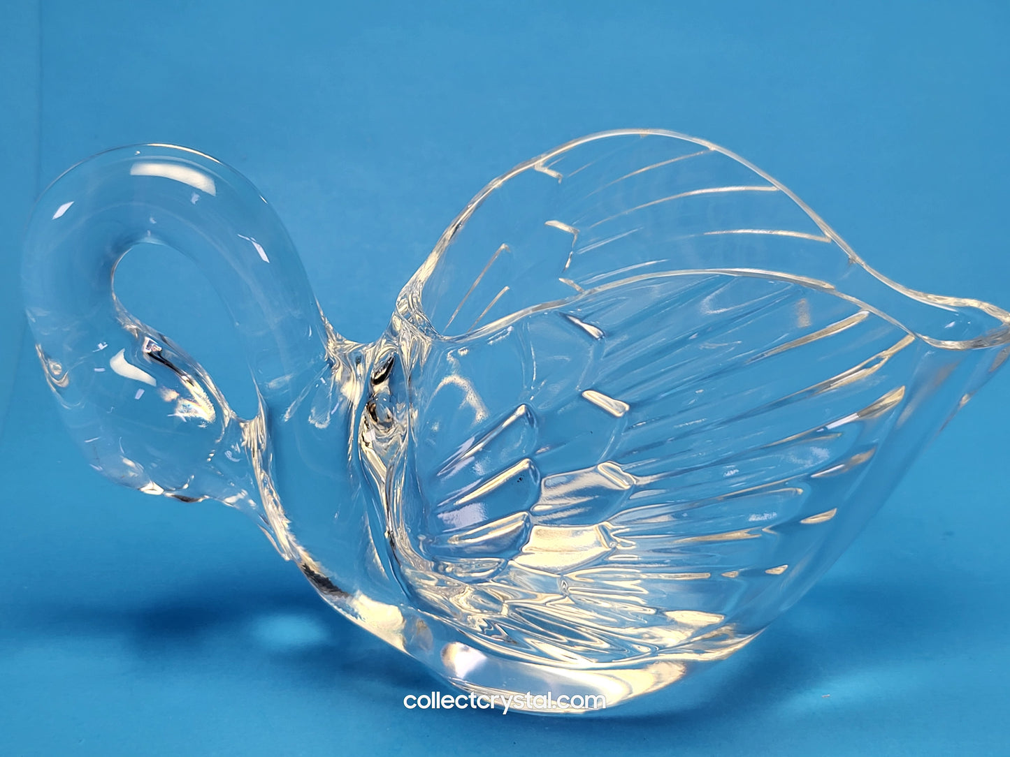 Cristal D’Arques Durand Animals ~ Crystal Clear Swan Open Bowl, Figurine