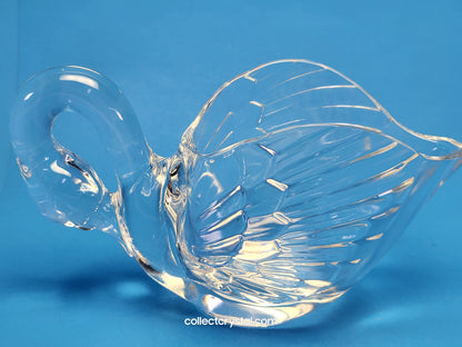 Cristal D’Arques Durand Animals ~ Crystal Clear Swan Open Bowl, Figurine
